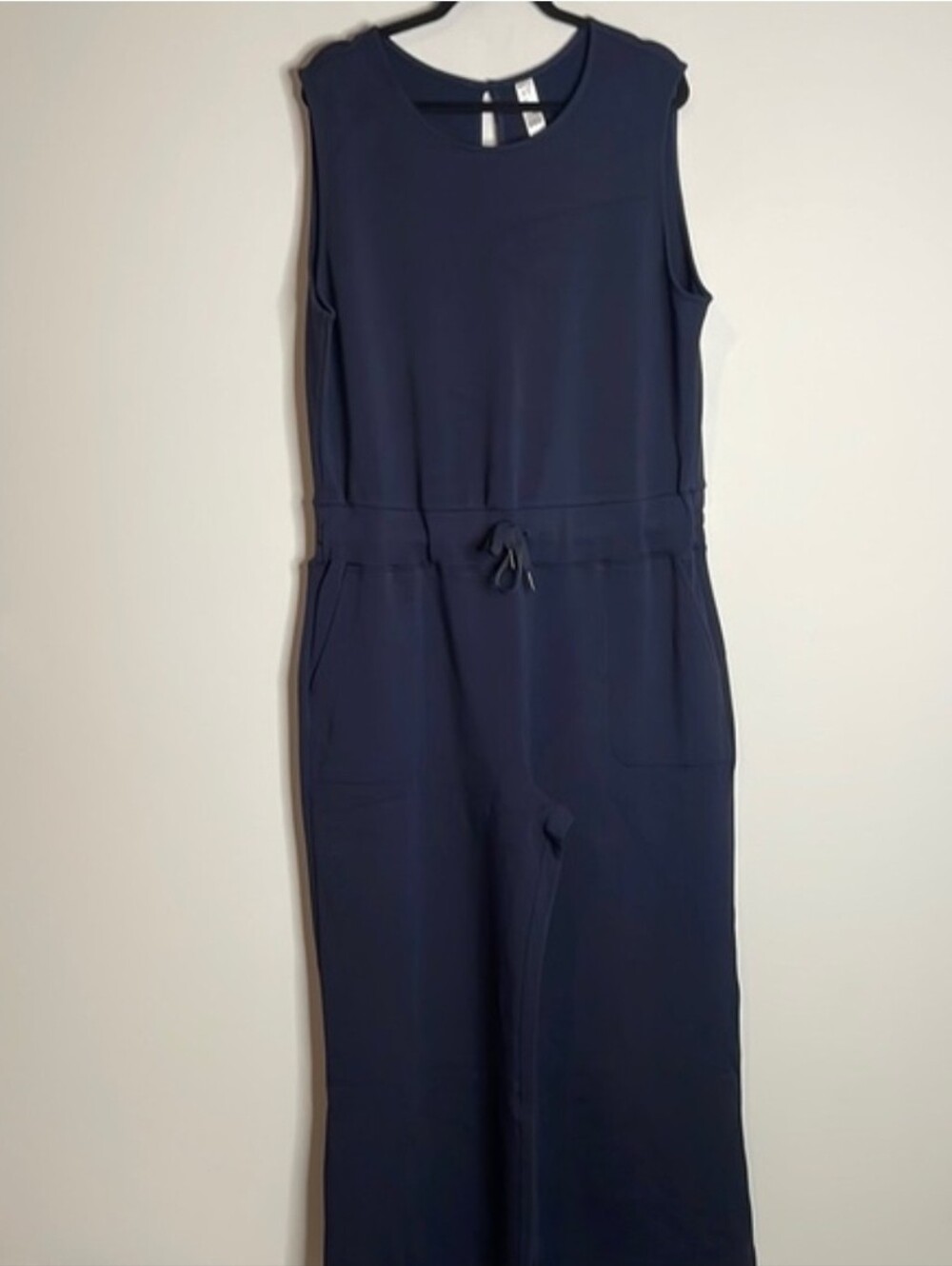 SPANX | Women’s Air Essentials Navy Blue Sleeveless Jumpsuit Soft Modal Blend 2X - Picture 2 of 5